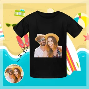 #6-15Y Custom Mom&Dad Face Kid's T-shirt