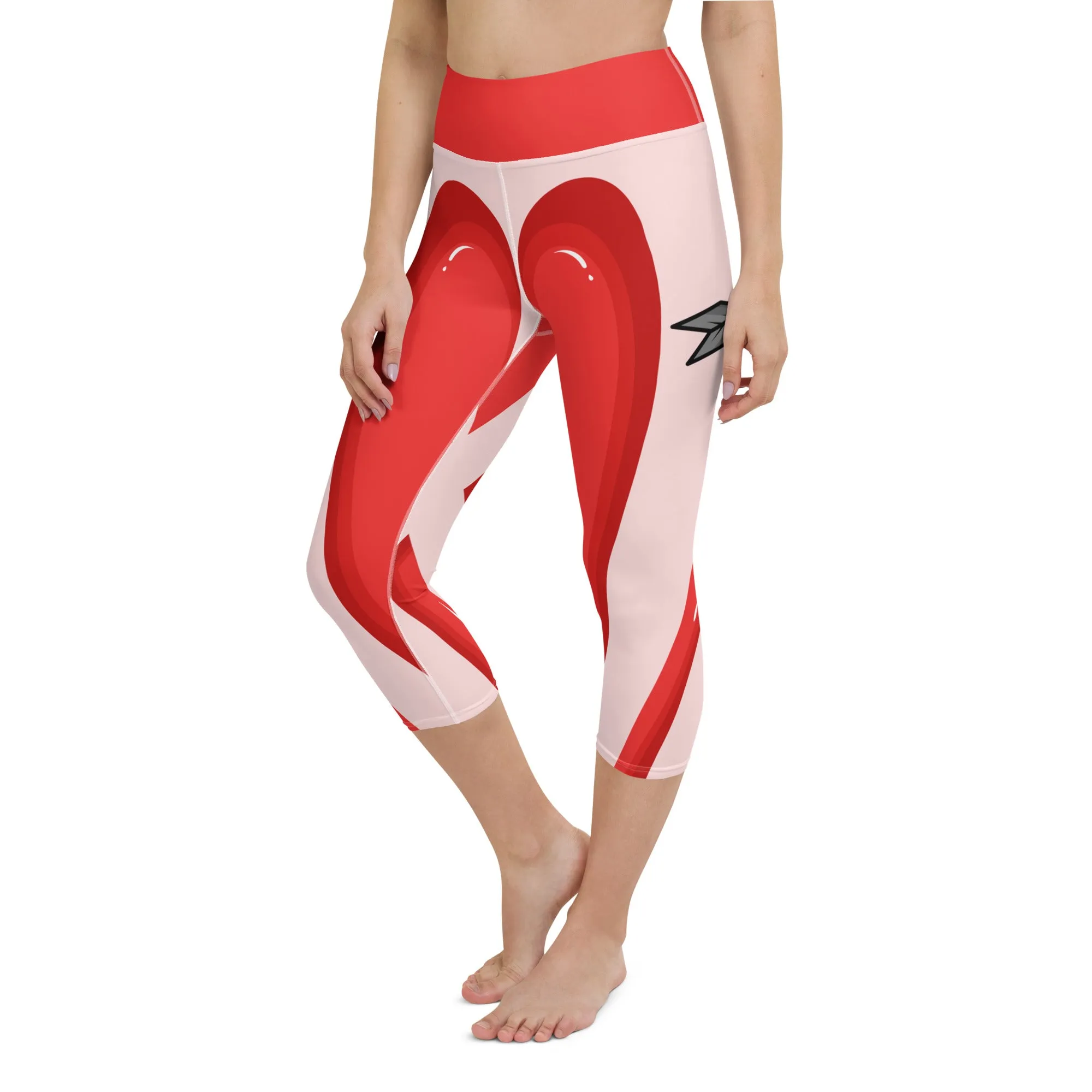 Arrow Heart Shaped Yoga Capris