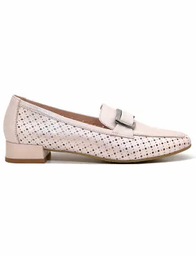 Bioeco Ladies Perforated Leather Loafer