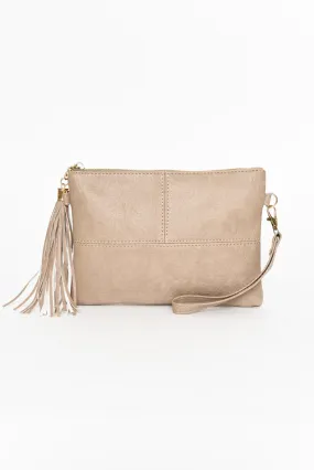 Brynn Stone Tassel Crossbody Bag