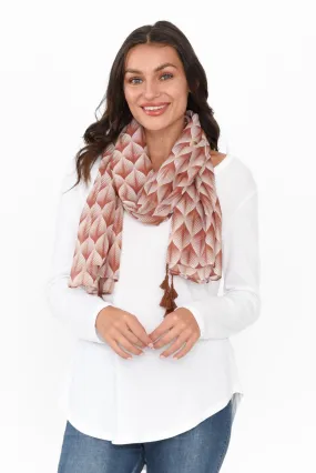 Ciera Mocha Geo Scarf