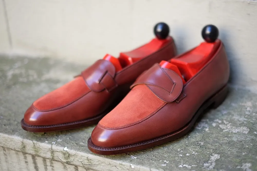 Meridian - MTO - Cedar Calf / Rust Suede - TMG Last - Single Leather Sole