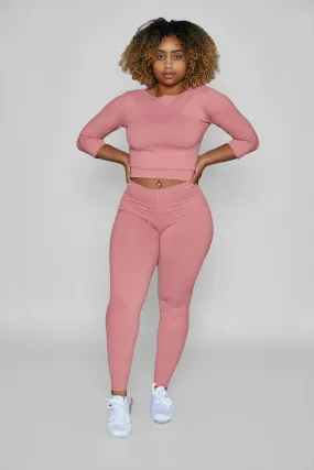 Pink Guava Bum Bum Pocket Leggings (Thick Supplex)