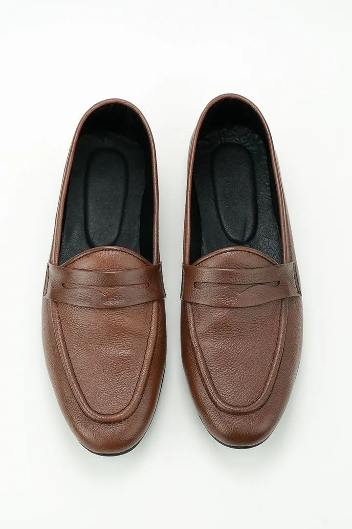 TAN BROWN MILD LOAFERS