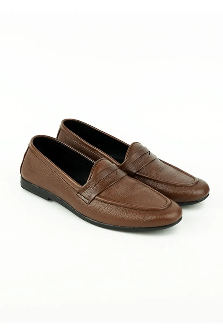 TAN BROWN MILD LOAFERS