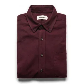 The Jack in Maroon Brushed Oxford